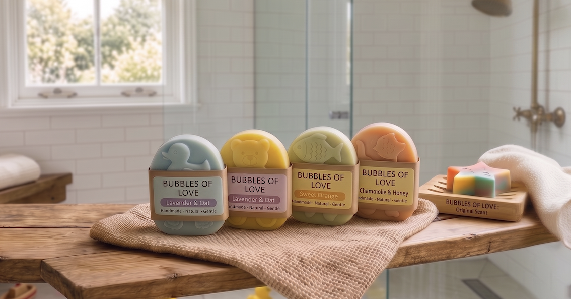 Bubbles of Love handmade soaps collection